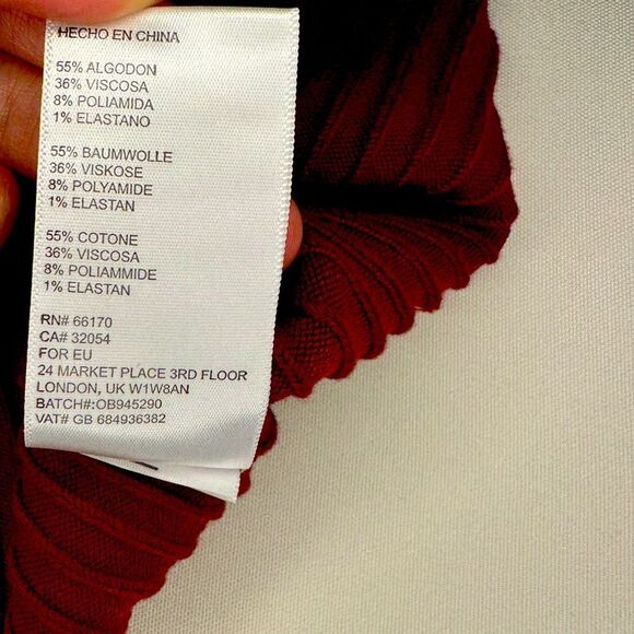 Free People Mod Wrap Skirt in Wine - Picture 13 of 14